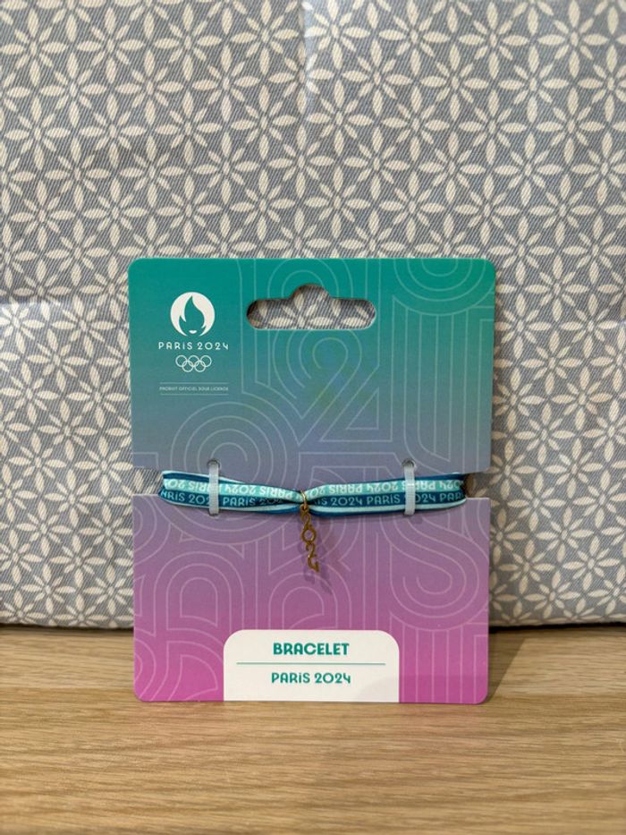 Bracelet Tissu Bleu "Paris 2024" JO Paris 2024