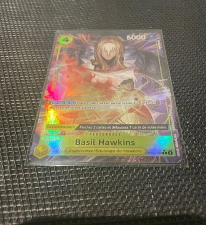 Carte Basil Hawkins OP10-109 alt art Français prb02 parallel sortie de booster One Piece TCG - photo numéro 4