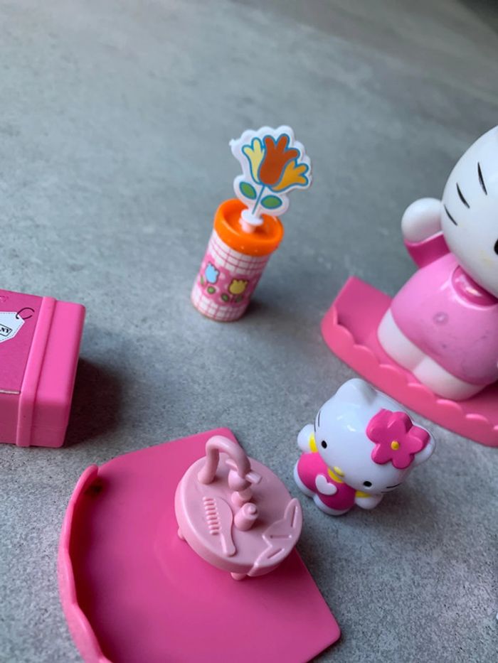 Lot hello kitty maman et fille valise parasol fleur élastique cheveux - photo numéro 7