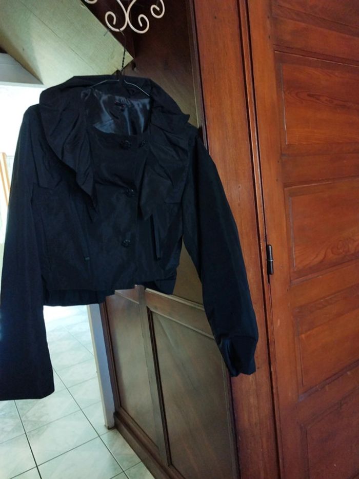 Veste bombers noire col rond vintage M/38 y2k - photo numéro 4