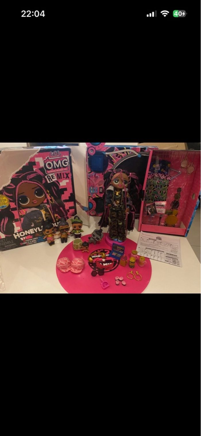 LOL OMG REMIX MUSIC HONEYLICIOUS  NEW2020/2021 + LOL OMG REMIX MUSIC HONEYLICIOUS FAMILY HONEY BUN BOI LIL PETS BBs RARA NUOVA - photo numéro 2