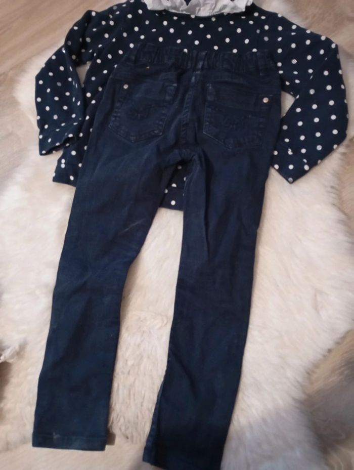 Tenue fille 5 ans pull chic eden et victor + jean sergent major - photo numéro 10