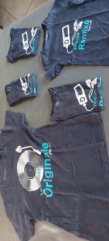 T shirt père et fils papa cool lot de 5