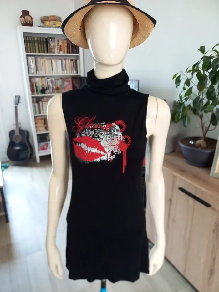 Débardeur noir femme M
