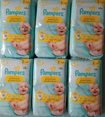 Six pack de couches Pampers taille 2 preuim