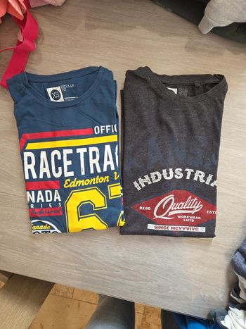 Lot de 2 t-shirts manches courtes homme T XS