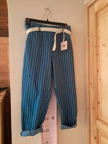 Pantalon jean rayure