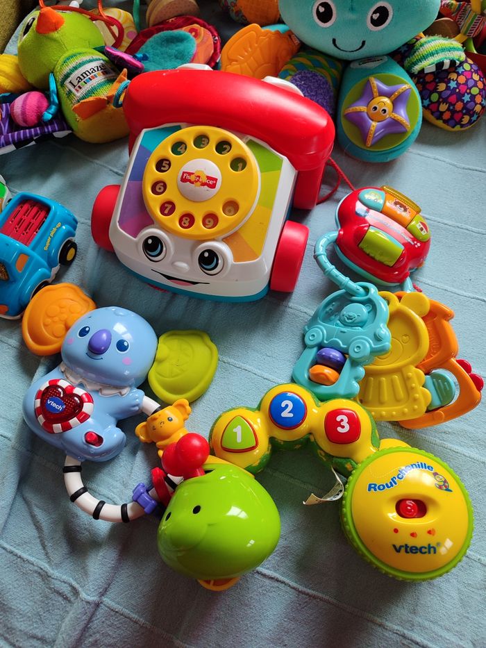 Lot jouets eveil lamaze janod tut tut bolide - photo numéro 2