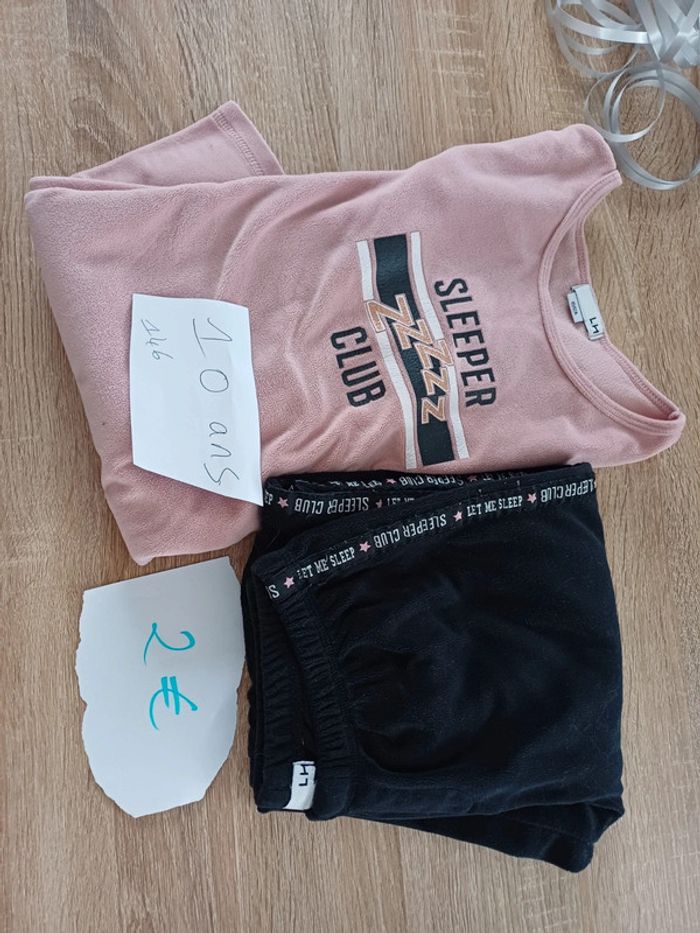 Ensemble pyjama chaud 10 ans