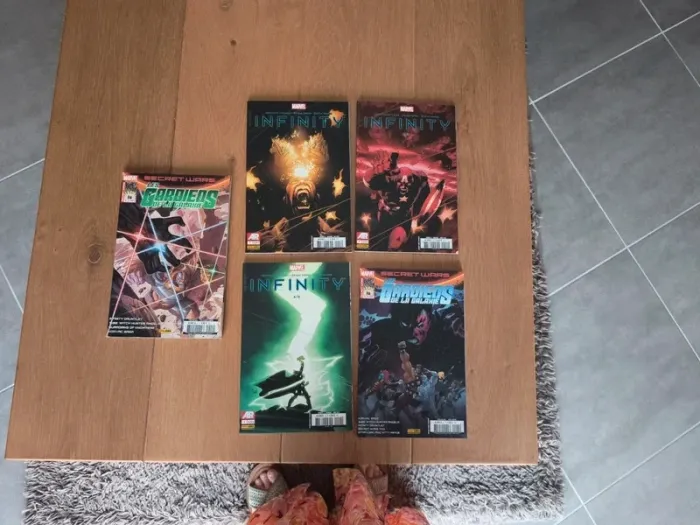 Lot de 5 Marvel - Infinity et gardiens de la galaxie