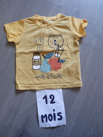 Maillot t-shirt 12mois garçon