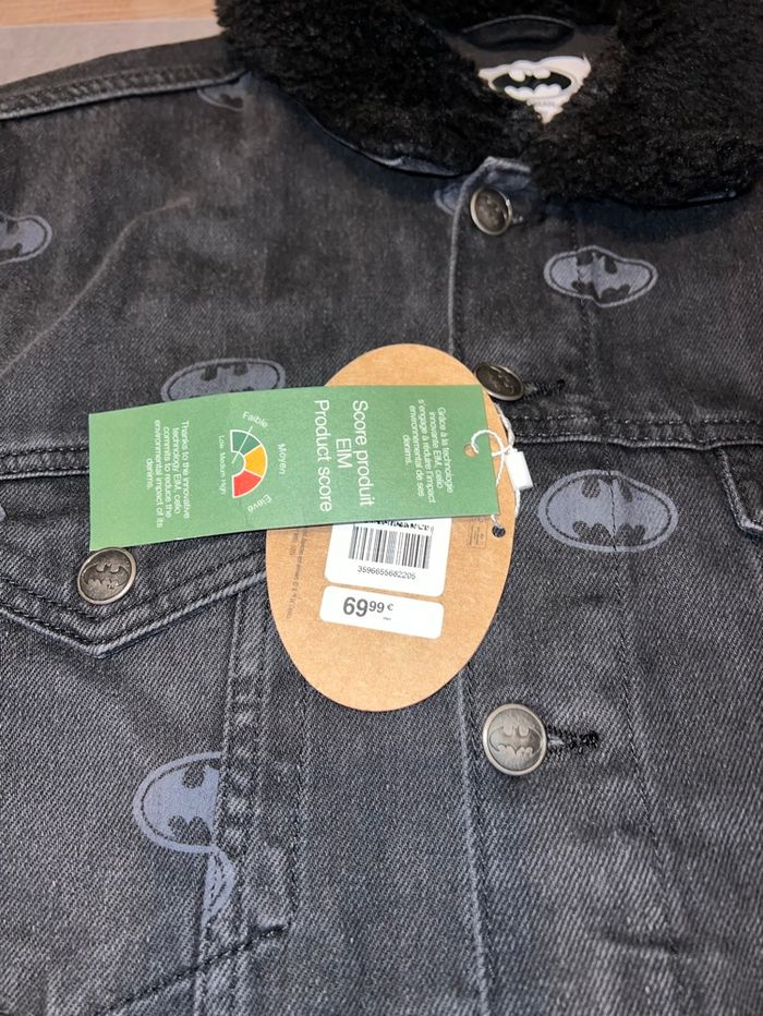 Veste en jeans Batman celio taille L neuf - photo numéro 2