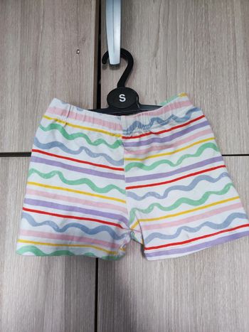 Short imprimé vagues multicolore coton 5 ans
