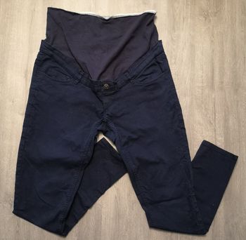 Jean de grossesse bleu marine