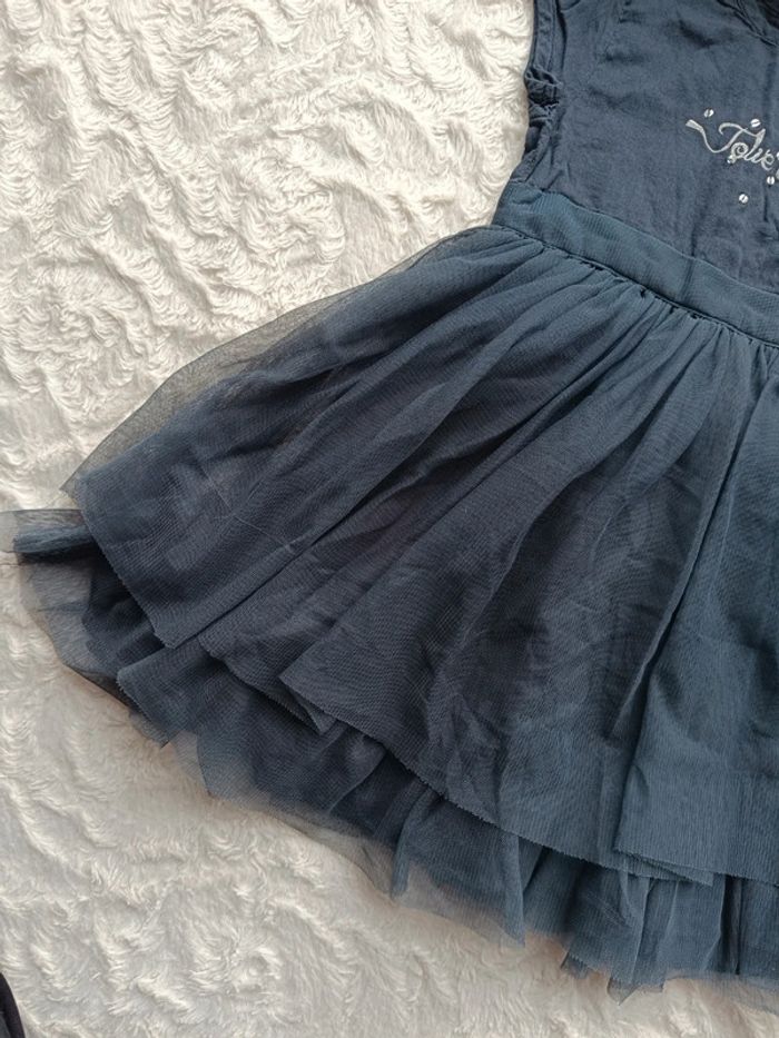 Robe de fête anniversaire mariage Noël Fille 2 ans Jolie comme un cœur tulle 3 pommes - photo numéro 6