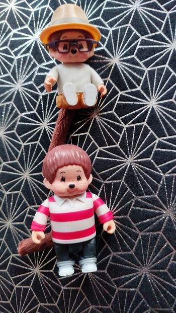 Lot 2 petites figurines monchichi