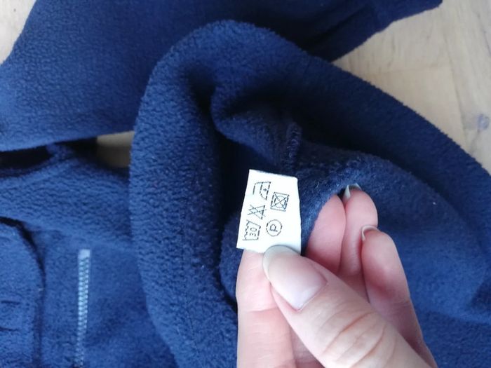 Chemise enfant vintage O and O polaire sherpa bleu marine taille 10 ans - photo numéro 9