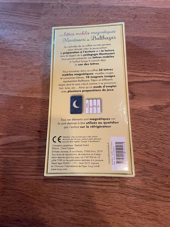 Coffret Neuf Les lettres mobiles magnétiques Montessori de Balthazar - photo numéro 3
