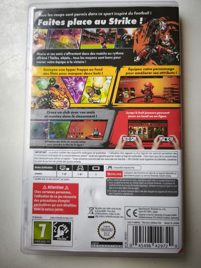 Jeu Nintendo Switch Mario strikers battle league football - photo numéro 2