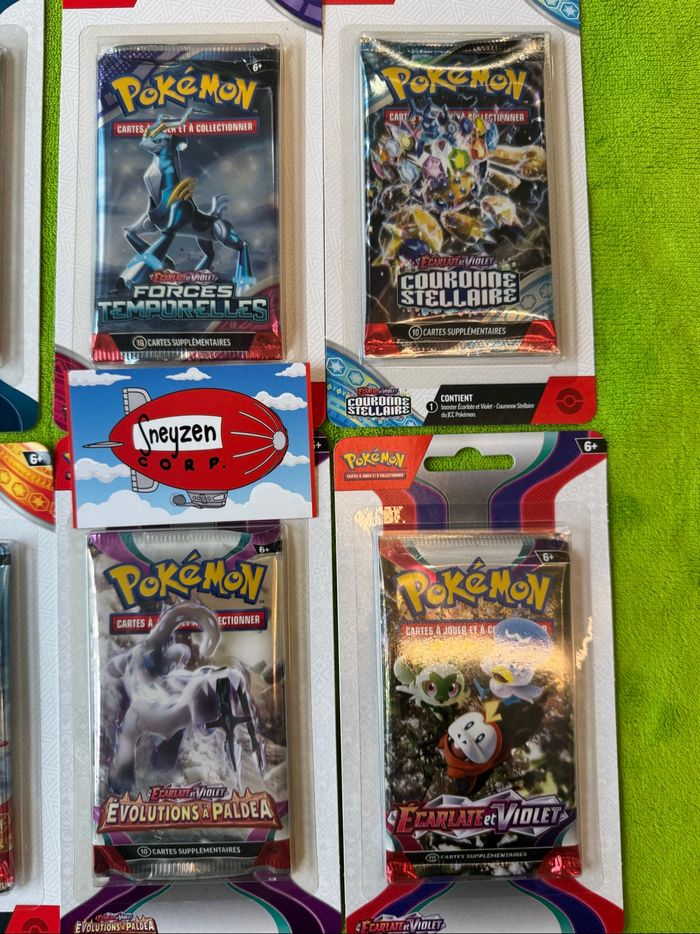 Lot de 6 Boosters Blisters Pokémon Bloc EV EVO1 EV02 EVO4 EV05 EV08 EV06 Neuf et Scellé - photo numéro 2