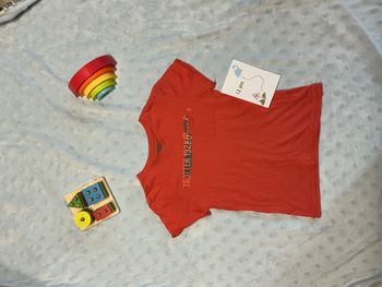 teeshirt manche courtes corail inscription devant 12 ans tex