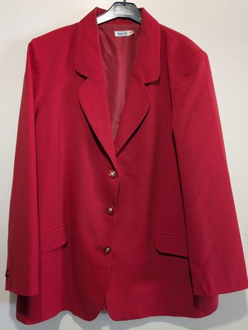 Belle veste blazer vintage Blancheporte rouge. Taille 50