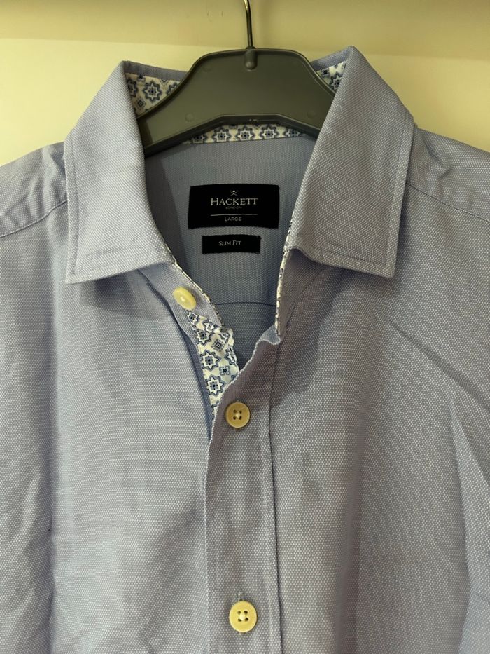 Chemise homme Hackett bleue - photo numéro 5
