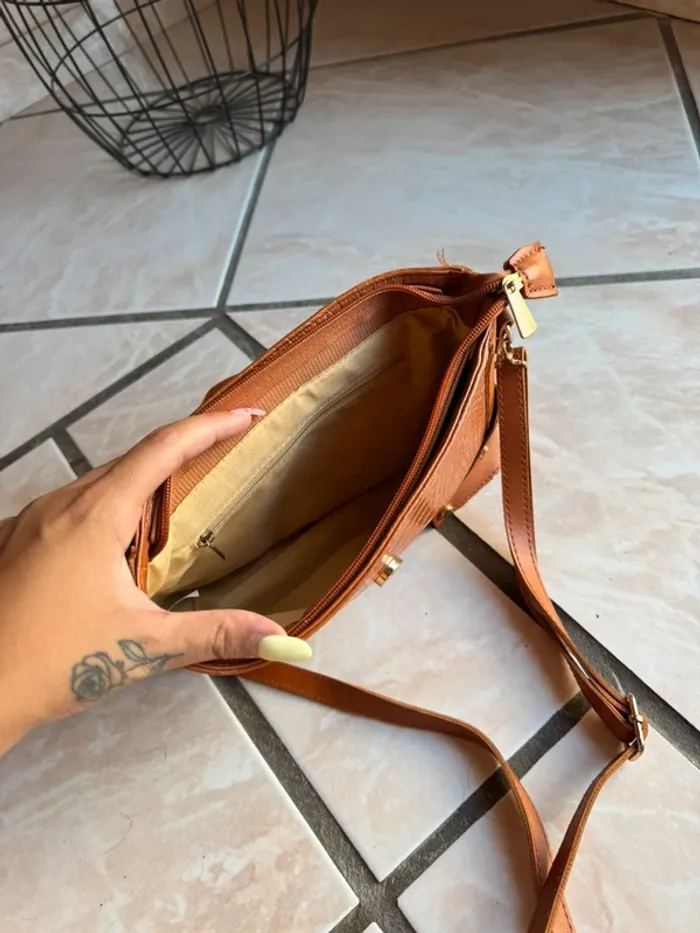 sac à main marron - photo numéro 3