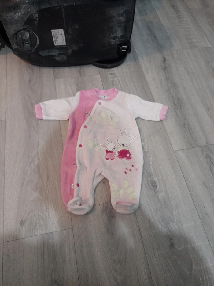 Pyjama velours 1 mois