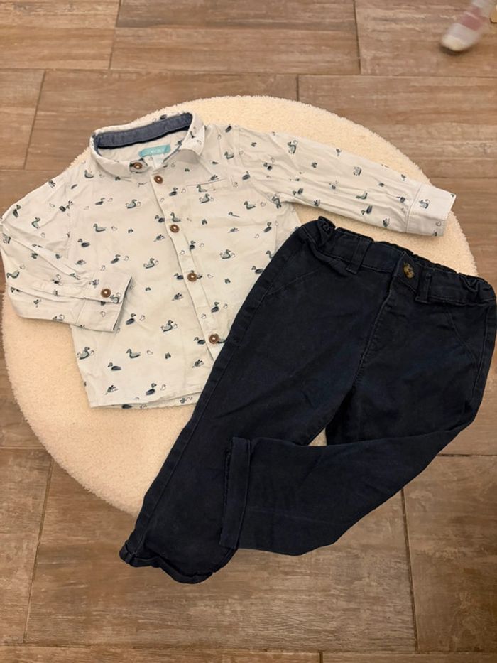 Ensemble chino et chemise mi saison