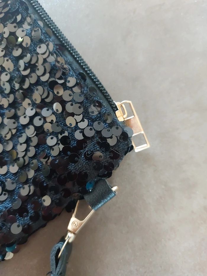 Petit sac à main noir de soirée - photo numéro 4