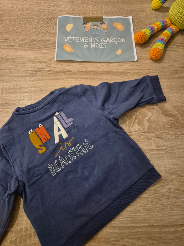 Pull léger garçon 6 mois TAO - photo numéro 2