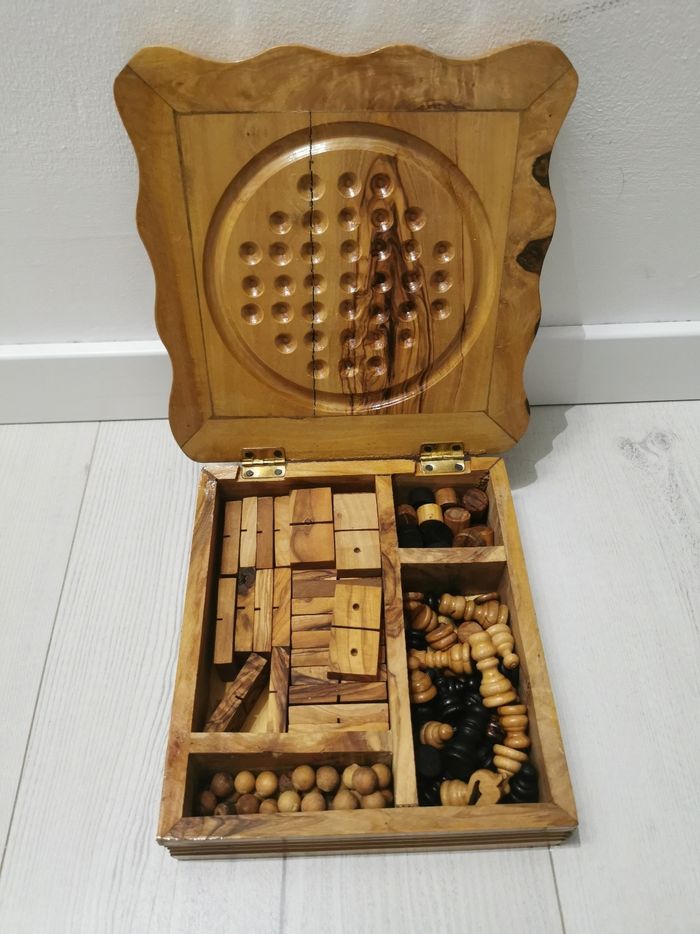 Coffret multi jeux en bois - photo numéro 2