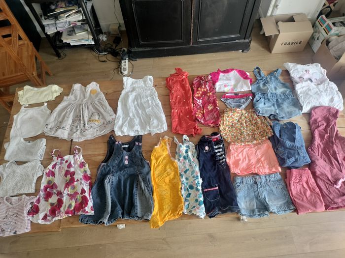 Maxi lot 18 m printemps été fille