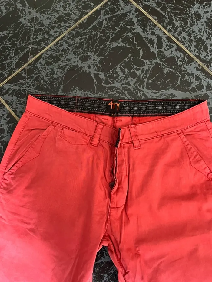 Pantalon chino rouge 48 - photo numéro 2
