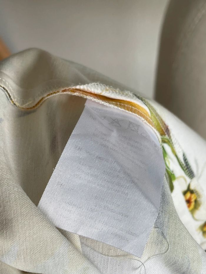 Jupe plissée blanche motifs tournesols Hallhuber taille 42 - photo numéro 8