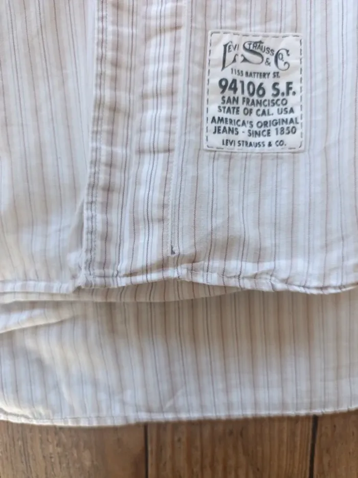 Chemise a rayures manches courtes Levi's Strauss & co taille M - photo numéro 7