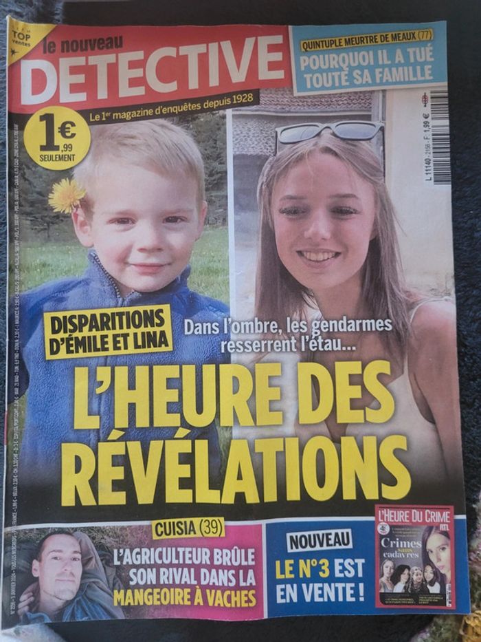 Lot de 10 magazines le nouveau detective - photo numéro 2