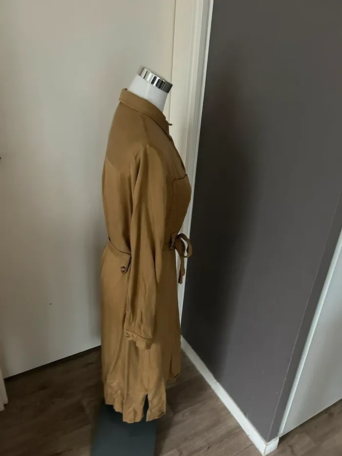 Frnch robe, longue, Midi beige, Camel, femme, taille L/40 - photo numéro 6