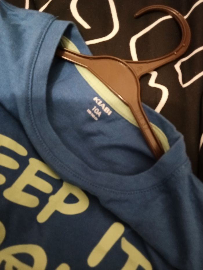 Tee-shirt Kiabi bleu et menthe - photo numéro 3