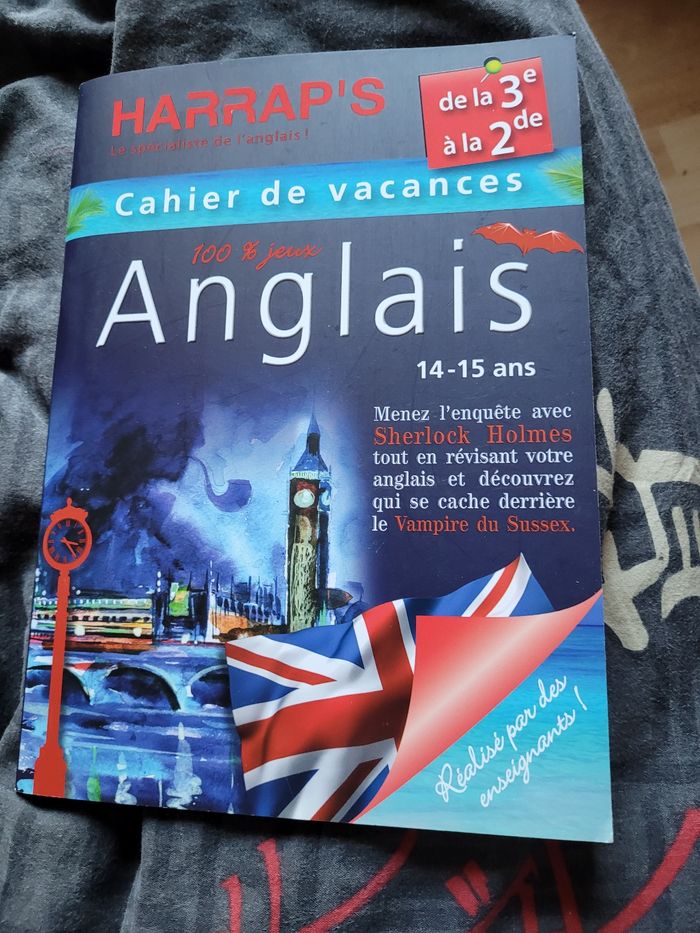 Cahier de vacances 100% jeux anglais de la 3e à la 2de