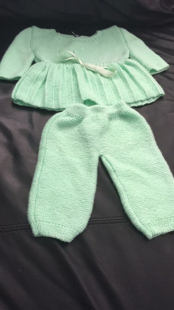 Ensemble Fille vert fluo
