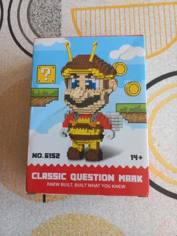 Construction figurine Mario guêpe mini brick block