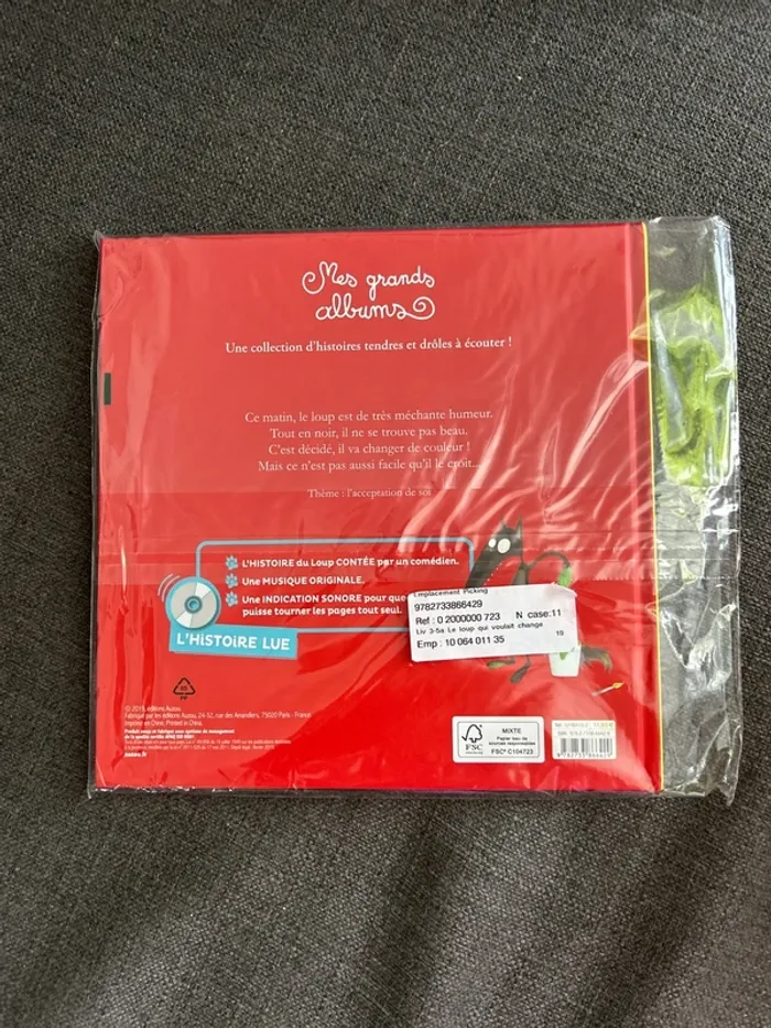 Livre et CD le loup qui voulait changer de couleur - photo numéro 2