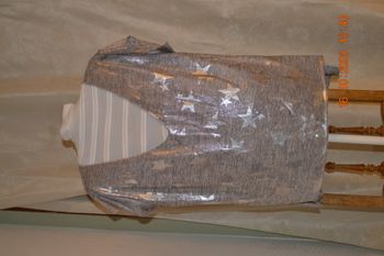 T-shirt argenté, taille unique