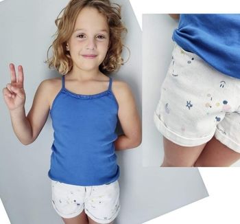 8 ans ensemble été débardeur Okaïdi et short Tape à l'oeil