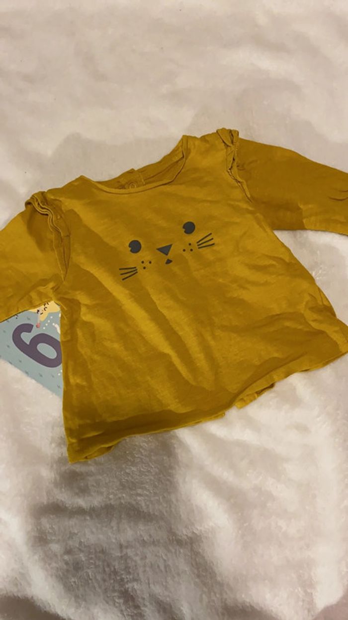T shirt vertbaudet manches longues 6 mois