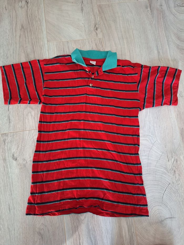 Polo à rayures garçon 14 ans