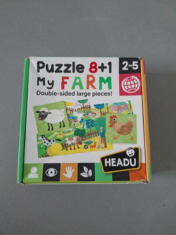 Puzzle 8+1 My Farm Headu 🐮