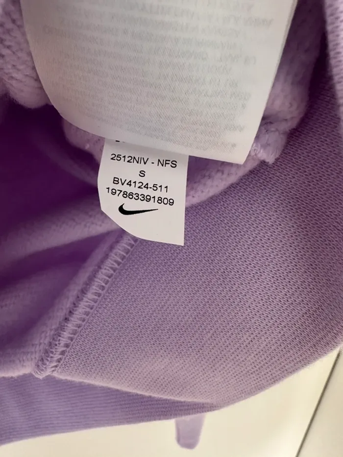 Nike pull à capuche lila pour femme taille S neuf - photo numéro 6